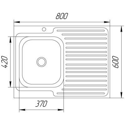 Будкрам купити Кухонна мийка UA 6080-L Polish (UA6080LPOL04) Кухонна мийка UA 6080-L Polish (UA6080LPOL04) 4
