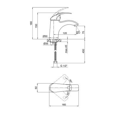Будкрам купити Змішувач для раковини Qtap Mars СRM 001 Змішувач для раковини Qtap Mars СRM 001 4