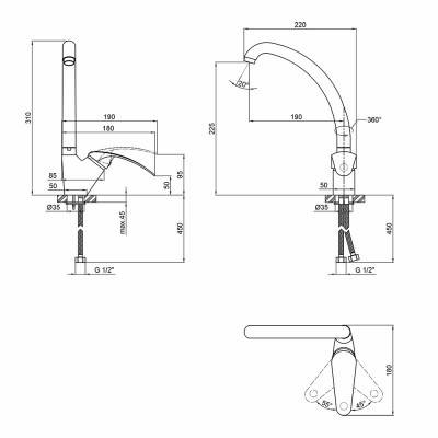 Будкрам купити Змішувач для кухні Qtap Mars MIL 007 Змішувач для кухні Qtap Mars MIL 007 4
