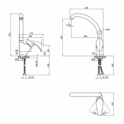Будкрам купити Змішувач для кухні Qtap Eris WHI 007 Змішувач для кухні Qtap Eris WHI 007 4