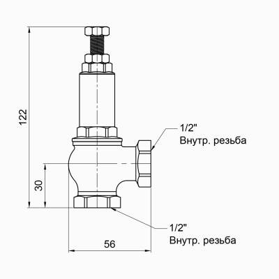 Будкрам купити Запобіжний клапан Icma 1/2" ВР №254 Запобіжний клапан Icma 1/2" ВР №254 3