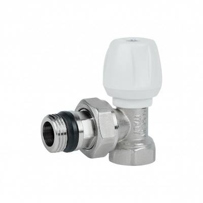 Будкрам купити Кран радіаторний Icma 1/2" з антипротечкою кутовий з ручкою №802+940