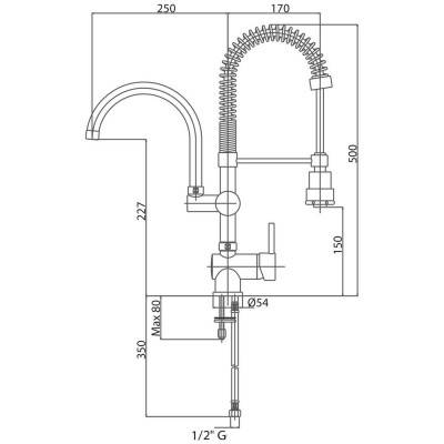 Будкрам купить Смеситель для кухни с рефлекторным изливом Bianchi Style LVMSTY2015FCRM Смеситель для кухни с рефлекторным изливом Bianchi Style LVMSTY2015FCRM 4