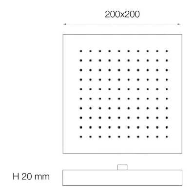 Будкрам купить Лейка для верхнего душа Bianchi SOFQUA180000CRM Лейка для верхнего душа Bianchi SOFQUA180000CRM 4