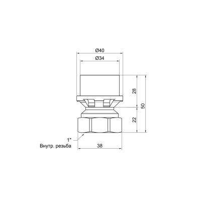 Будкрам купити Перехідник прес Icma 32х1" ВР №401 Перехідник прес Icma 32х1" ВР №401 3