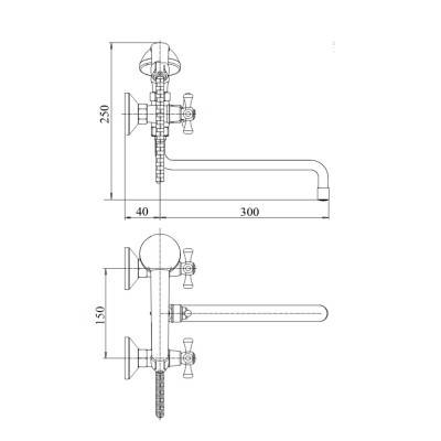 Будкрам купить Смеситель для ванны SW Villa 143-06 Смеситель для ванны SW Villa 143-06 4