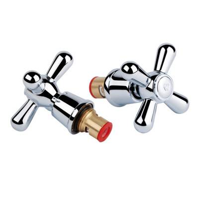 Будкрам купити Кран-букс Qtap D11 CRM кераміка 1/2" з ручкою Dominox (пара)