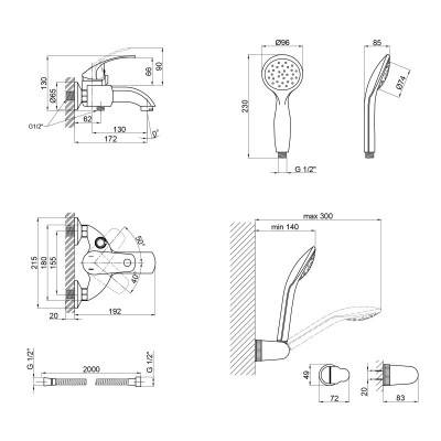 Будкрам купить Смеситель для ванны Qtap Mars СRM 006 New Смеситель для ванны Qtap Mars СRM 006 New 4