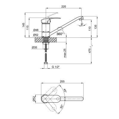 Будкрам купить Смеситель для кухни Qtap Mars СRM 003 Смеситель для кухни Qtap Mars СRM 003 4