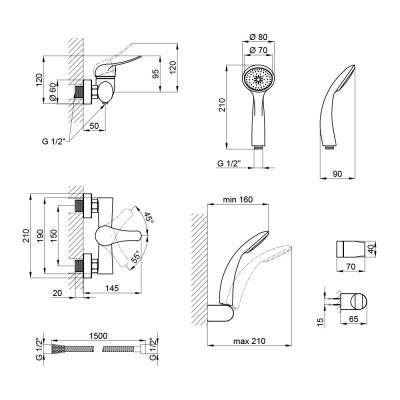 Будкрам купить Смеситель для душа Qtap Integrа CRM 010 Смеситель для душа Qtap Integrа CRM 010 4