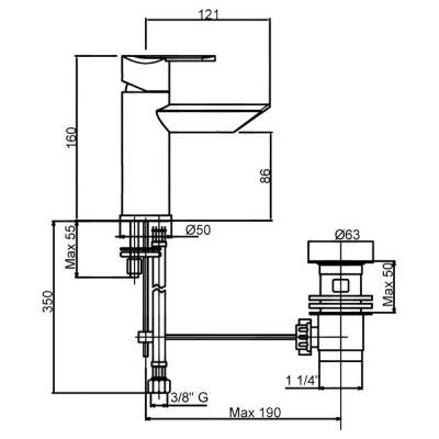 Будкрам купить Смеситель для раковины Bianchi Dream LVBDRM2002IMCRM Смеситель для раковины Bianchi Dream LVBDRM2002IMCRM 4