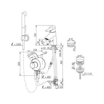 Будкрам купить Смеситель для раковины термостатический с лейкой Oras Optima 2705F Смеситель для раковины термостатический с лейкой Oras Optima 2705F 4
