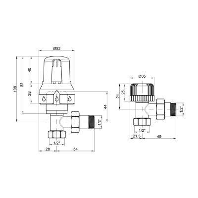 Будкрам купити Термокомплект Icma 1/2" прямий № KTE985+775+815 Термокомплект Icma 1/2" прямий № KTE985+775+815 4