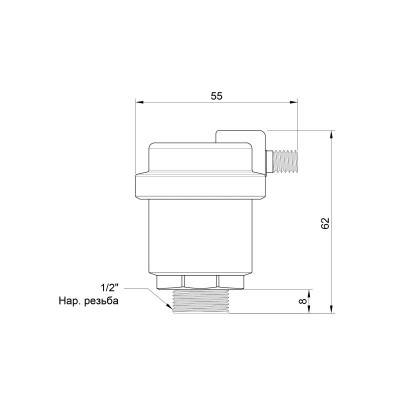 Будкрам купить Воздухоотводчик автоматический Icma 1/2" №719 Воздухоотводчик автоматический Icma 1/2" №719 4