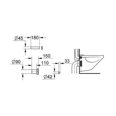 Будкрам купити Комплект впускного та змивного гарнітура для унітазу Grohe 37311K00 Комплект впускного та змивного гарнітура для унітазу Grohe 37311K00 4