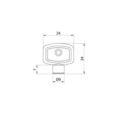 Будкрам купити Ключ металевий Icma для крана Маєвського №718 Ключ металевий Icma для крана Маєвського №718 3