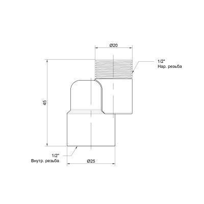 Будкрам купити Ексцентрик радіаторний Icma 1/2" х1 см №720 Ексцентрик радіаторний Icma 1/2" х1 см №720 3