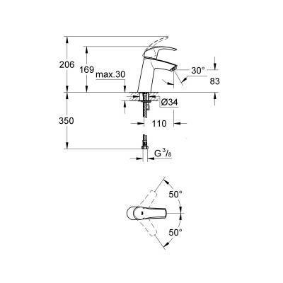 Будкрам купить Смеситель для раковины Grohe Eurosmart 23324001 Смеситель для раковины Grohe Eurosmart 23324001 4