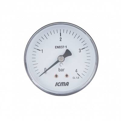 Будкрам купити Манометр Icma 1/4" 0-4 бар, заднє підключення №243