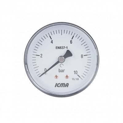 Будкрам купити Манометр Icma 1/4" 0-10 бар, заднє підключення №243