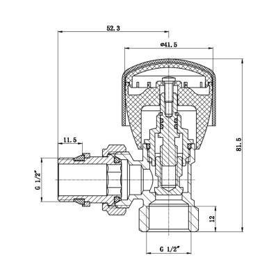 Будкрам купить Кран радиаторный SD Forte Powerful 1/2" с антипротечкой угловой SF232W15 Кран радиаторный SD Forte Powerful 1/2" с антипротечкой угловой SF232W15 5
