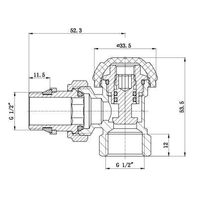 Будкрам купити Кран радіаторний SD Forte Powerful 1/2" з антипротечкою кутовий SF233W15 Кран радіаторний SD Forte Powerful 1/2" з антипротечкою кутовий SF233W15 4