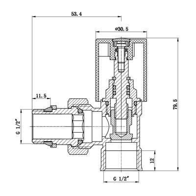 Будкрам купить Кран радиаторный с антипротечкой SD Forte 1/2" угловой хром SF236W15 Кран радиаторный с антипротечкой SD Forte 1/2" угловой хром SF236W15 4