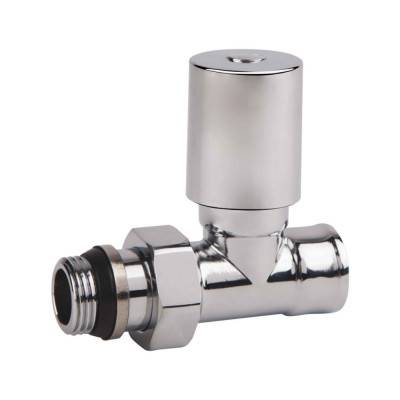 Будкрам купить Кран радиаторный SD Forte 1/2" с антипротечкой прямой хром SF237W15