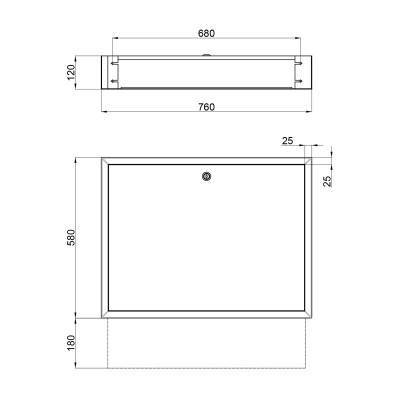 Будкрам купить Коллекторный шкаф Icma (UA) 760х580х120 внутренний №3 Коллекторный шкаф Icma (UA) 760х580х120 внутренний №3 4