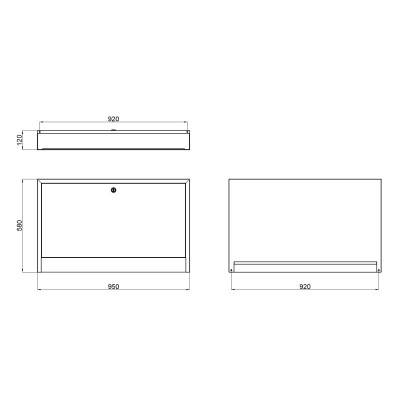 Будкрам купить Коллекторный шкаф Icma (UA) 950х580х120 наружный №5 Коллекторный шкаф Icma (UA) 950х580х120 наружный №5 3