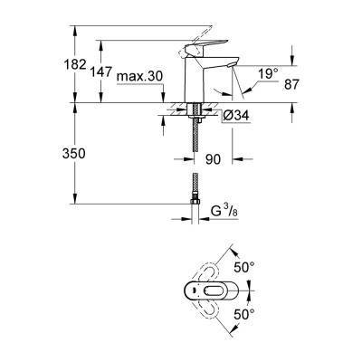 Будкрам купити Змішувач для раковини Grohe BauLoop 23337000 Змішувач для раковини Grohe BauLoop 23337000 4