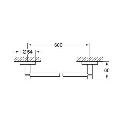 Будкрам купити Рушникотримувач Grohe Essentials 40366001 Рушникотримувач Grohe Essentials 40366001 4