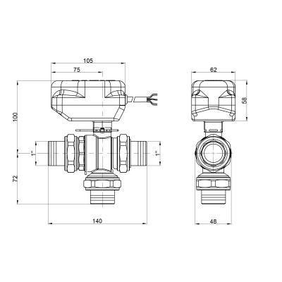 Будкрам купити Кран кульовий зонний Icma 1" №343 Кран кульовий зонний Icma 1" №343 3