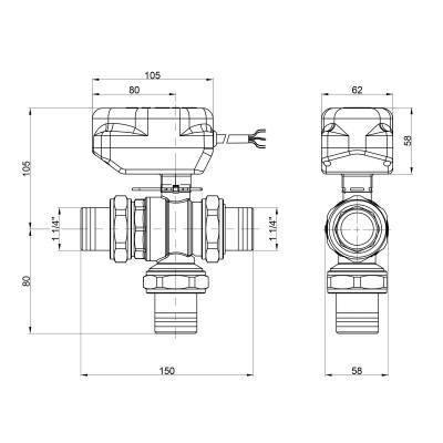 Будкрам купити Кран кульовий зонний Icma 1" 1/4 №343 Кран кульовий зонний Icma 1" 1/4 №343 3
