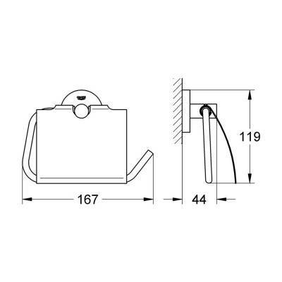 Будкрам купити Тримач для туалетного паперу Grohe Essentials 40367001 Тримач для туалетного паперу Grohe Essentials 40367001 4