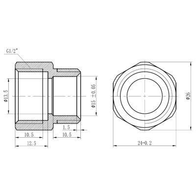 Будкрам купить Муфта обжимная SD Forte 16х1/2" В SF171W1615 Муфта обжимная SD Forte 16х1/2" В SF171W1615 4