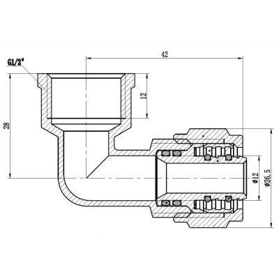 Будкрам купить Уголок обжимной SD Forte 16х1/2" ВР SF174W1615 Уголок обжимной SD Forte 16х1/2" ВР SF174W1615 4
