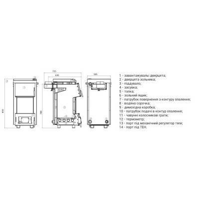 Будкрам купити Казан твердопаливний сталевий Thermo Alliance Magnum SFW 12 з водяними колосниками (4 мм) Казан твердопаливний сталевий Thermo Alliance Magnum SFW 12 з водяними колосниками (4 мм) 4
