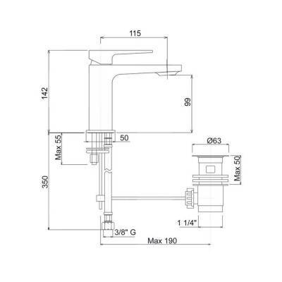 Будкрам купить Смеситель для раковины Bianchi Jump LVBJUM2002065IMCRM Смеситель для раковины Bianchi Jump LVBJUM2002065IMCRM 4