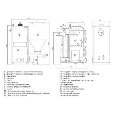 Будкрам купить Котел пеллетный твердотопливный Thermo Alliance Vulcan Avto VASF 35 Котел пеллетный твердотопливный Thermo Alliance Vulcan Avto VASF 35 4
