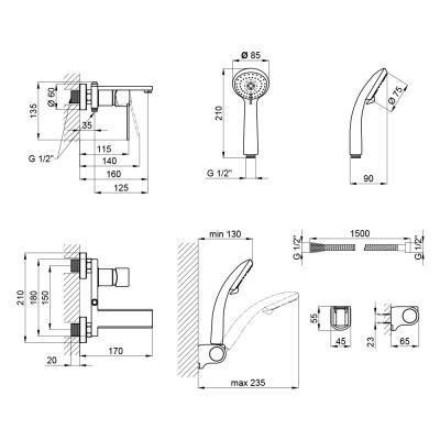 Будкрам купить Смеситель для ванны Qtap Form CRM 006 New Смеситель для ванны Qtap Form CRM 006 New 4