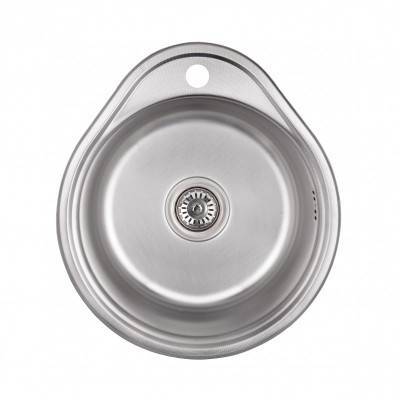 Будкрам купити Кухонна мийка Lidz 4843 0,8 мм Decor (LIDZ4843DEC)