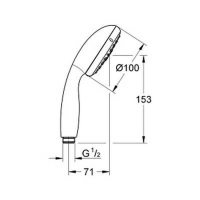 Будкрам купити Лійка для ручного душу Grohe Tempesta 28261002 Лійка для ручного душу Grohe Tempesta 28261002 4