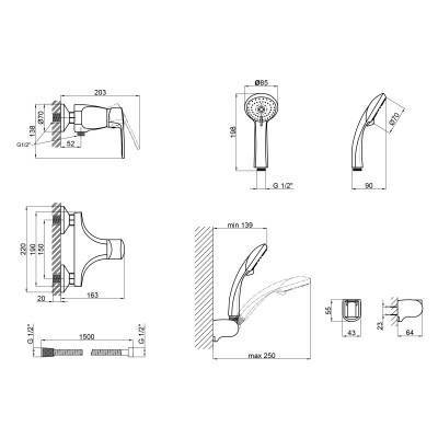 Будкрам купити Змішувач для душу Qtap Hansberg CRM 010 Змішувач для душу Qtap Hansberg CRM 010 4