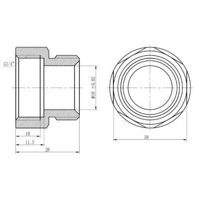 Будкрам купить Муфта обжимная SD Forte 20х3/4" В SF171W2020 Муфта обжимная SD Forte 20х3/4" В SF171W2020 4