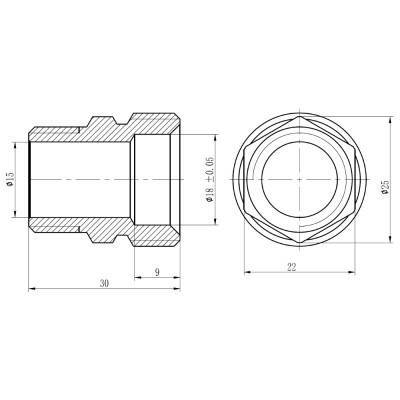 Будкрам купить Муфта обжимная SD Forte 20х1/2" НР SF172W2015 Муфта обжимная SD Forte 20х1/2" НР SF172W2015 4