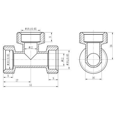 Будкрам купить Тройник обжимной SD Forte 20 SF176W202020 Тройник обжимной SD Forte 20 SF176W202020 4