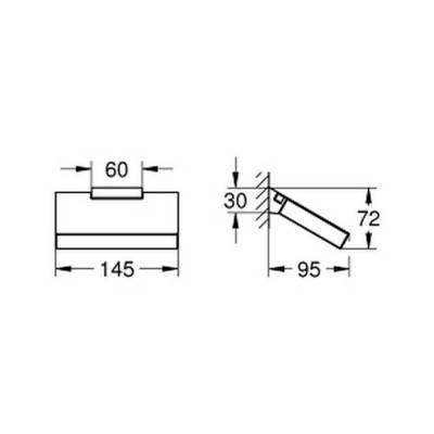 Будкрам купить Держатель для туалетной бумаги Grohe Selection Cube 40781000 Держатель для туалетной бумаги Grohe Selection Cube 40781000 4