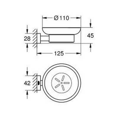 Будкрам купить Мыльница Grohe Essentials Cube 40754001 Мыльница Grohe Essentials Cube 40754001 4