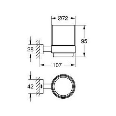 Будкрам купити Склянка Grohe Essentials Cube 40755001 Склянка Grohe Essentials Cube 40755001 4